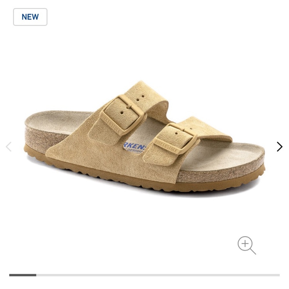 Birkenstock soft bed NWT sandals Latte suede